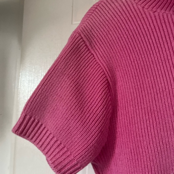 Vintage 90s SAKS Fifth Avenue Folio Collection Pink Knit Turtleneck Sweater Top - Picture 5 of 7